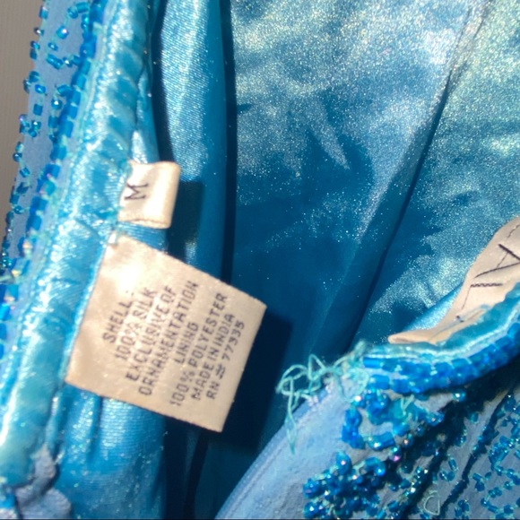 VTG SCALA Gown sequins medium 80s/90s - Picture 9 of 13